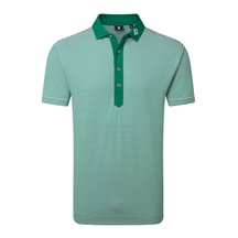 FootJoy Feeder Stripe Pique pánské polo, field green