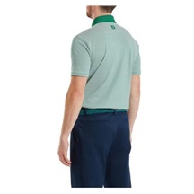 FootJoy Feeder Stripe Pique pánské polo, field green
