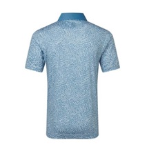 FootJoy Condensed Camo Print Lisle pánské polo, white/chambray/coastal blue