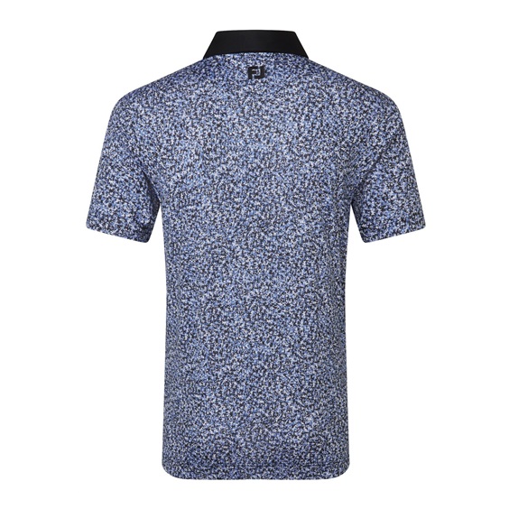 FootJoy Condensed Camo Print Lisle pánské polo, white/vivid violet/black