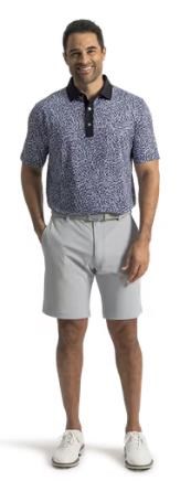 FootJoy Condensed Camo Print Lisle pánské polo, white/vivid violet/black