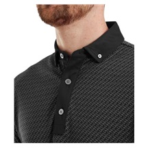 FootJoy Star Geo Jacquard pánské polo, černé