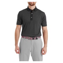 FootJoy Star Geo Jacquard pánské polo, černé