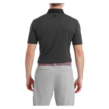 FootJoy Star Geo Jacquard pánské polo, černé