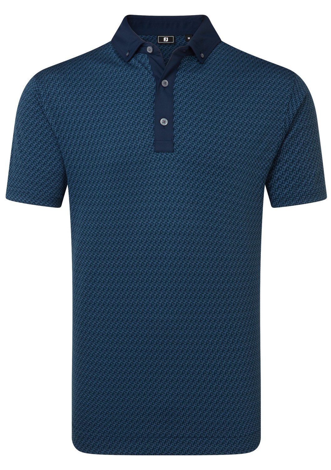 FootJoy Star Geo Jacquard pánské polo, tmavě modré