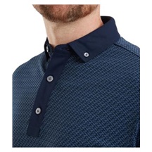 FootJoy Star Geo Jacquard pánské polo, tmavě modré