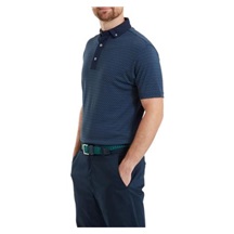 FootJoy Star Geo Jacquard pánské polo, tmavě modré