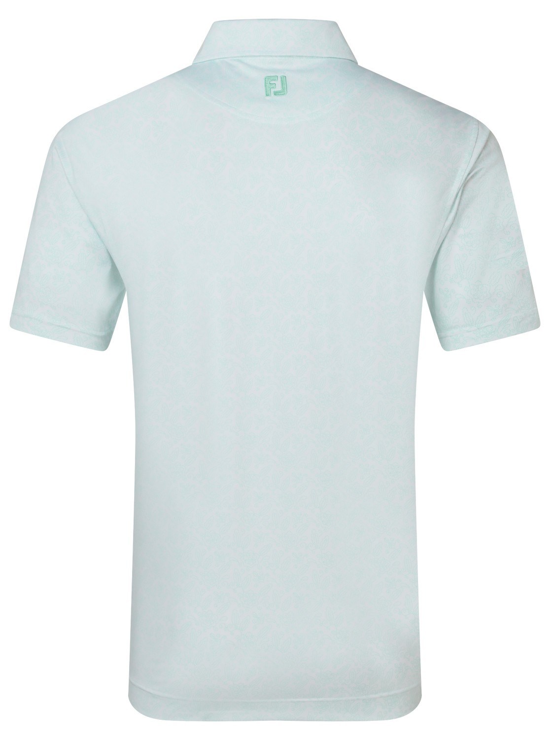FootJoy Wingtip Floral Lisle pánské polo, white/sea glass