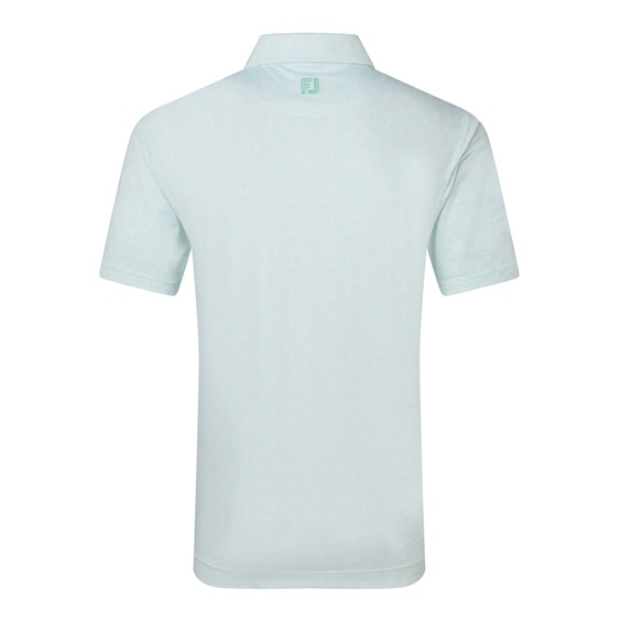 FootJoy Wingtip Floral Lisle pánské polo, white/sea glass