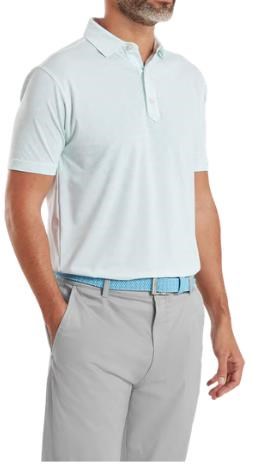 FootJoy Wingtip Floral Lisle pánské polo, white/sea glass