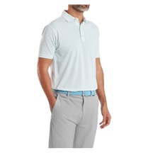 FootJoy Wingtip Floral Lisle pánské polo, white/sea glass
