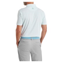 FootJoy Wingtip Floral Lisle pánské polo, white/sea glass
