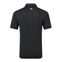 FootJoy Wingtip Floral Lisle pánské polo, černé