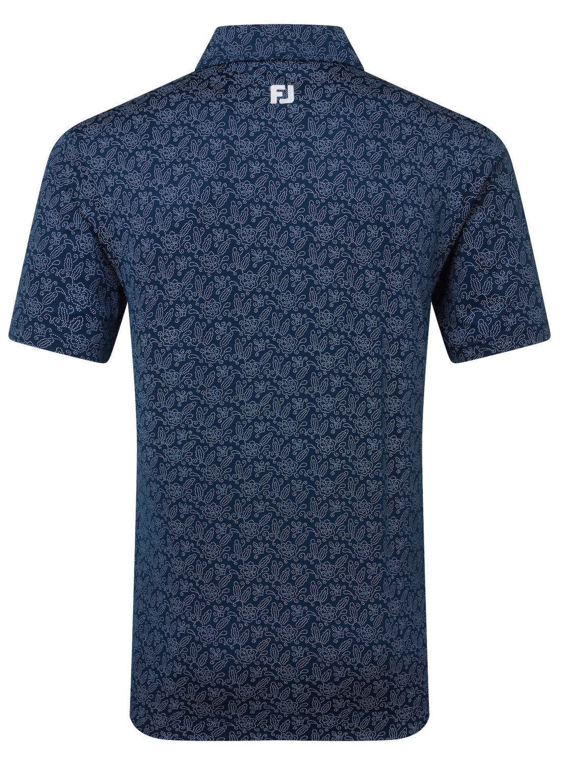 FootJoy Wingtip Floral Lisle pánské polo, modré