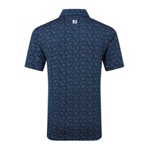 FootJoy Wingtip Floral Lisle pánské polo, modré