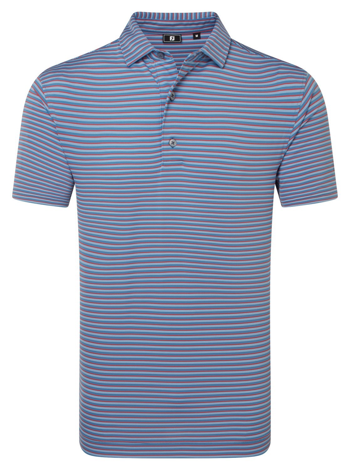 FootJoy Shadow Stripe Lisle pánské polo, coastal blue