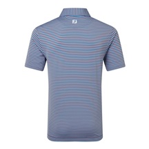 FootJoy Shadow Stripe Lisle pánské polo, coastal blue