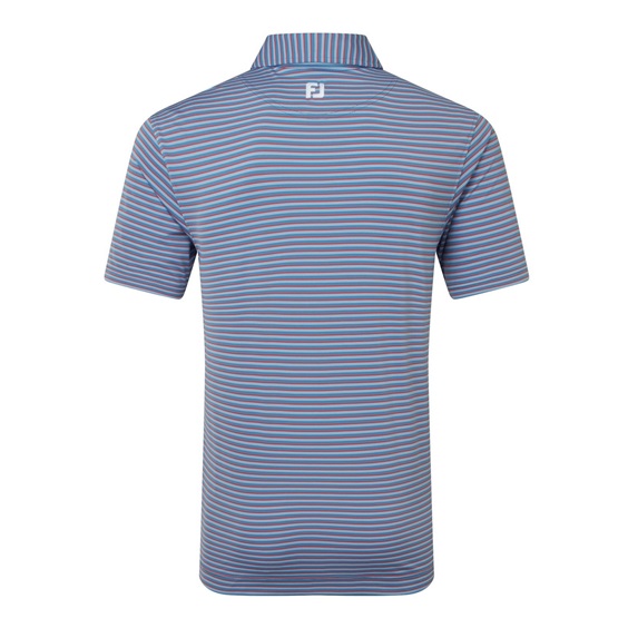 FootJoy Shadow Stripe Lisle pánské polo, coastal blue