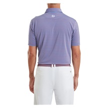 FootJoy Shadow Stripe Lisle pánské polo, coastal blue