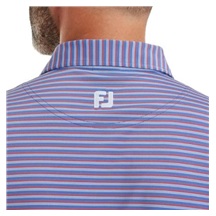 FootJoy Shadow Stripe Lisle pánské polo, coastal blue