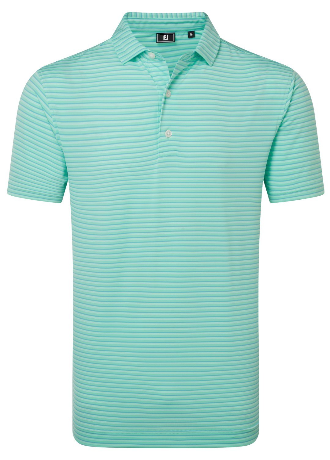 FootJoy Shadow Stripe Lisle pánské polo, sea glass