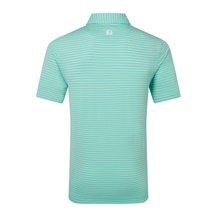 FootJoy Shadow Stripe Lisle pánské polo, sea glass