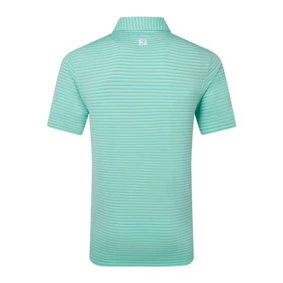 FootJoy Shadow Stripe Lisle pánské polo, sea glass