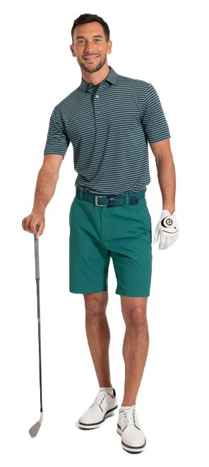 FootJoy Shadow Stripe Lisle pánské polo, tmavě modré