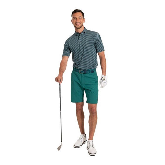 FootJoy Shadow Stripe Lisle pánské polo, tmavě modré