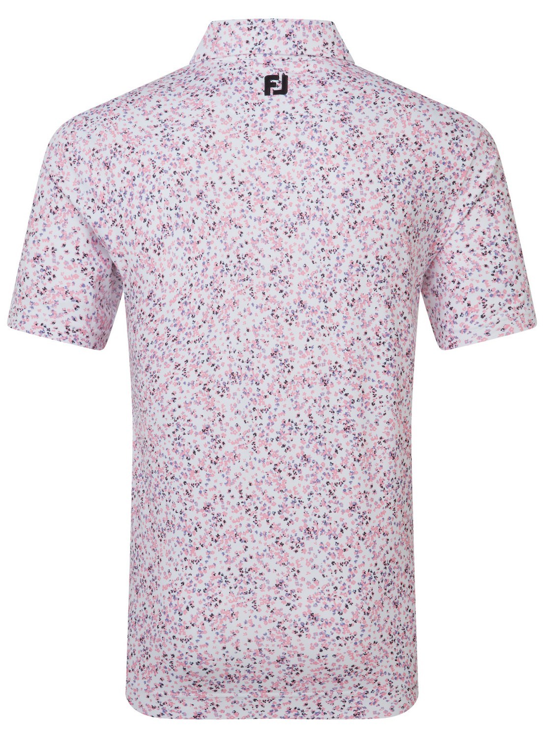 FootJoy Watercolour Floral Print Pique pánské polo, white/pink pop/black
