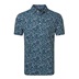 FootJoy Watercolour Floral Print Pique pánské polo, navy/sunshine/field green