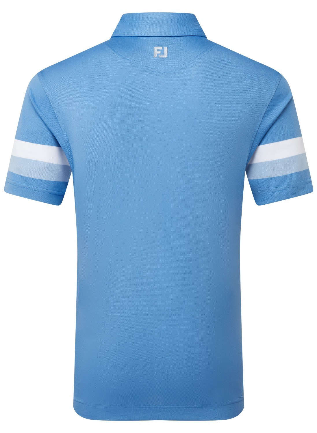 FootJoy Sleeve Stripe Pique pánské polo, coastal blue/chambray/white