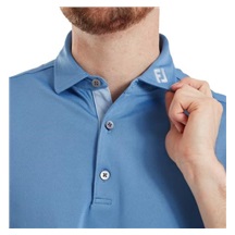FootJoy Sleeve Stripe Pique pánské polo, coastal blue/chambray/white