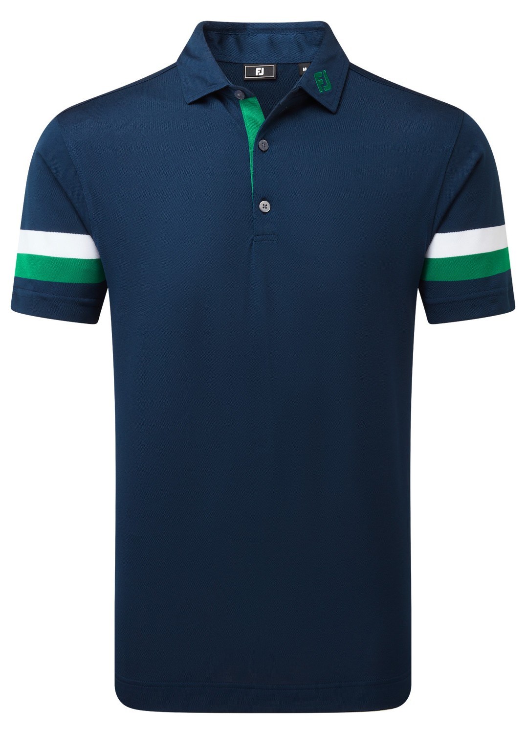 FootJoy Sleeve Stripe Pique pánské polo, navy/field green/white
