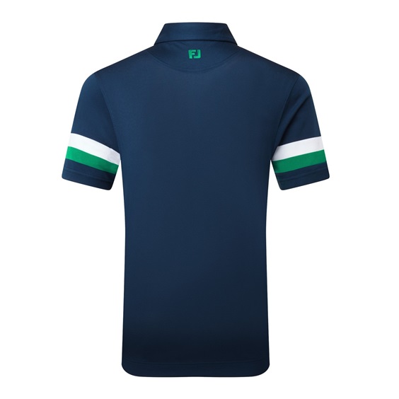 FootJoy Sleeve Stripe Pique pánské polo, navy/field green/white