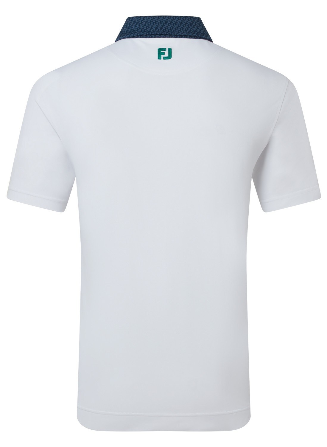 FootJoy Star Geo Trim Pique pánské polo, bílé