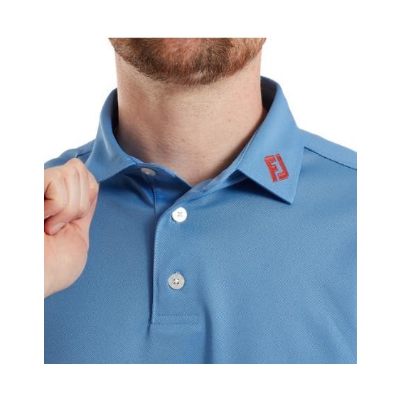 FootJoy Stretch Pique Solid pánské polo, coastal blue