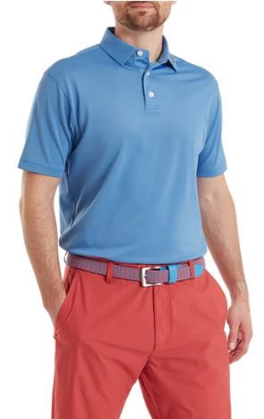 FootJoy Stretch Pique Solid pánské polo, coastal blue