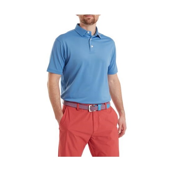 FootJoy Stretch Pique Solid pánské polo, coastal blue