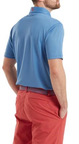 FootJoy Stretch Pique Solid pánské polo, coastal blue