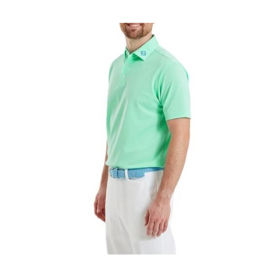 FootJoy Stretch Pique Solid pánské polo, sea glass