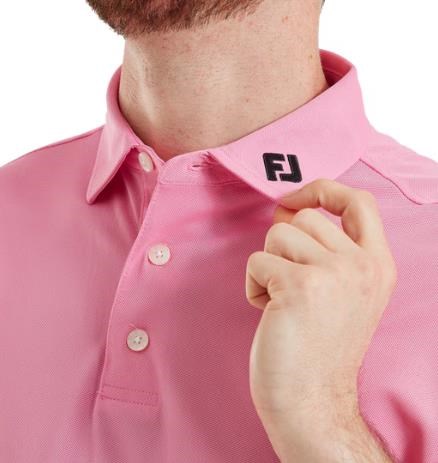 FootJoy Stretch Pique Solid pánské polo, pink pop