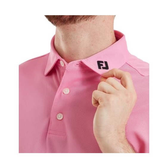 FootJoy Stretch Pique Solid pánské polo, pink pop