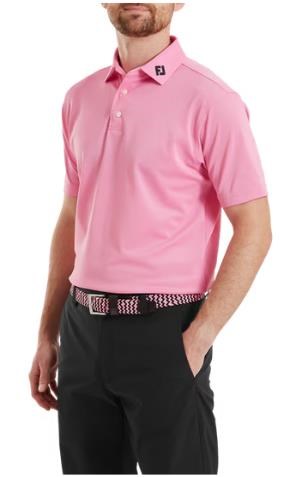 FootJoy Stretch Pique Solid pánské polo, pink pop