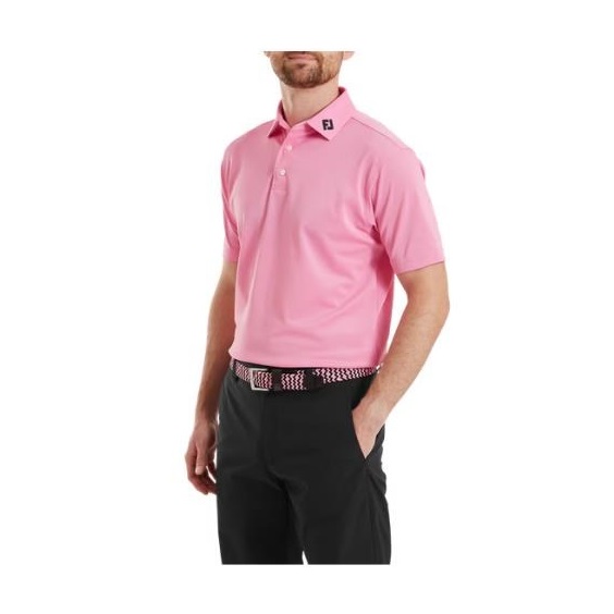 FootJoy Stretch Pique Solid pánské polo, pink pop
