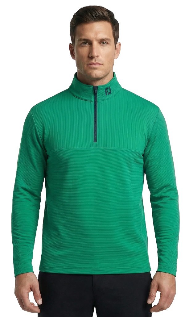 FootJoy Angled Ottoman Chill-Out pánská mikina, zelená