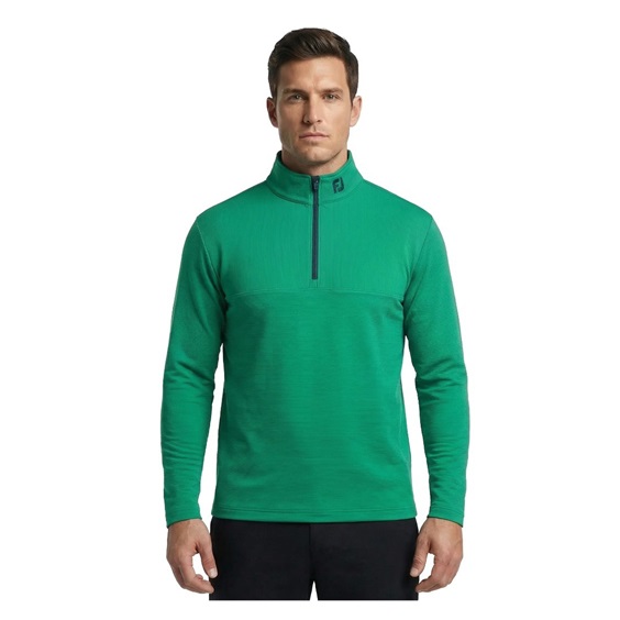 FootJoy Angled Ottoman Chill-Out pánská mikina, zelená
