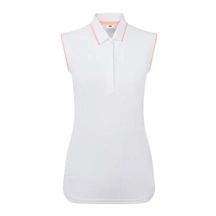 FootJoy Sleeveless dámské polo, bílé
