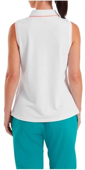 FootJoy Sleeveless dámské polo, bílé