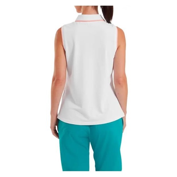 FootJoy Sleeveless dámské polo, bílé